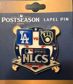 2025 MLB NLCS Dodgers vs Brewers Lapel Pin