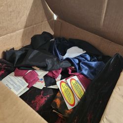 2 Full Boxes Of Fabric Remnants