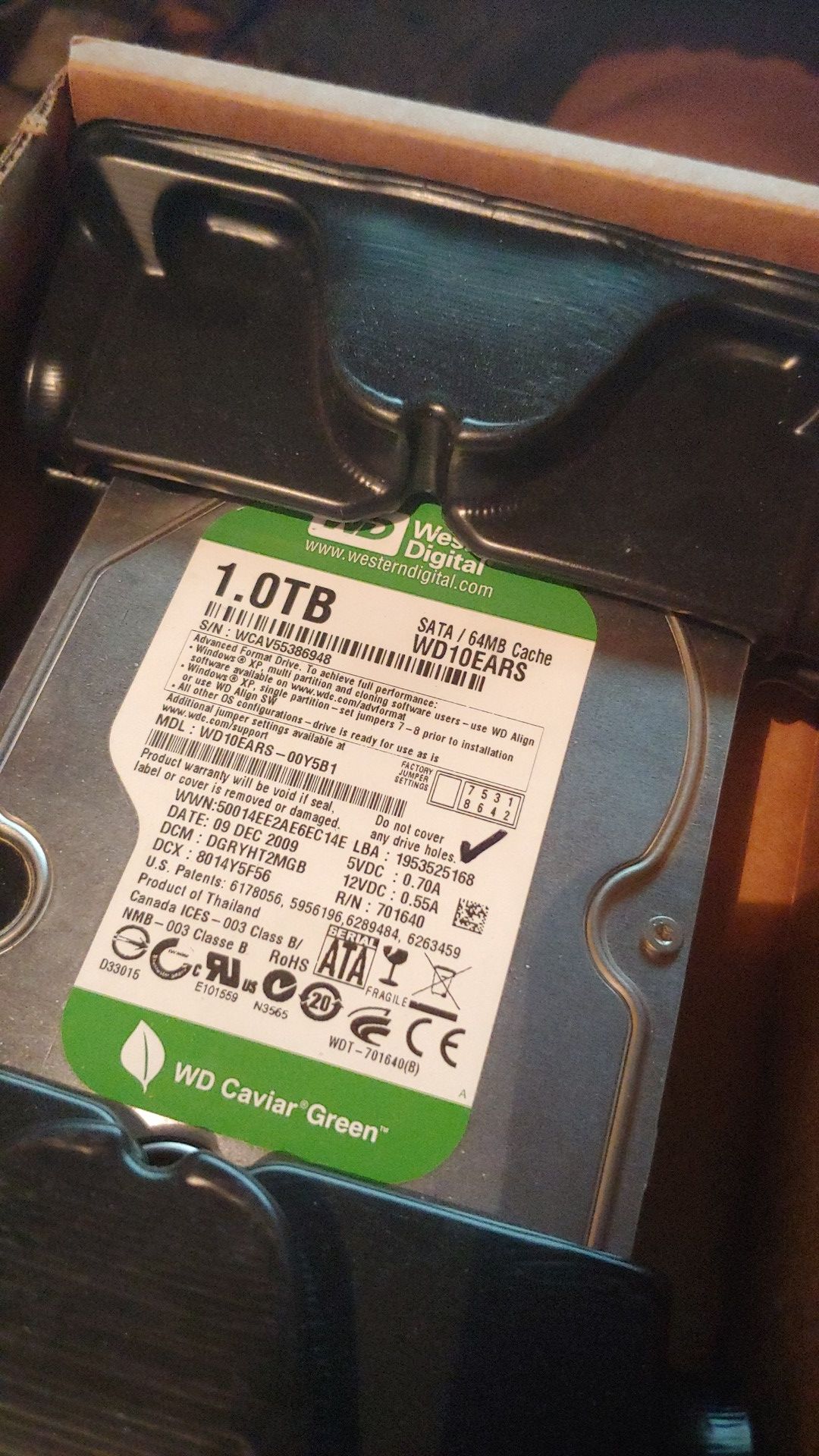 1TB Western Digital Hard Drive