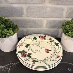 Waverly Garden Room Roseberry Plate Set Of 4 - Simi valley 