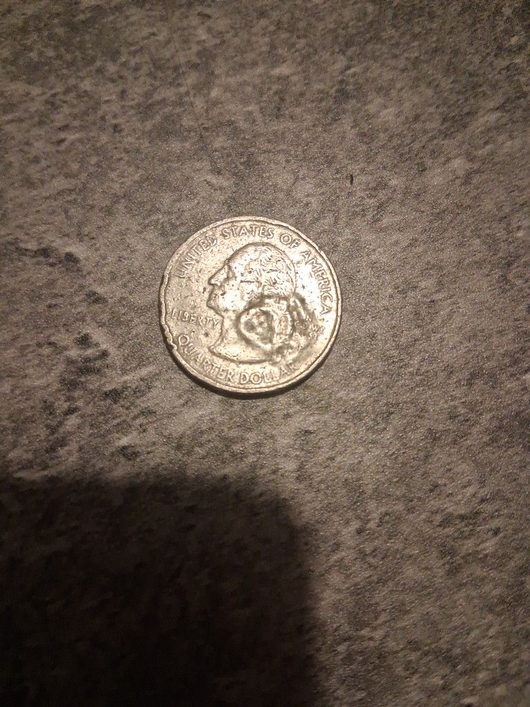 1999 Connecticut  Quarter  Rare Error On Front