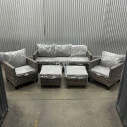 7-Seater Patio Furniture Set Outdoor Sectional