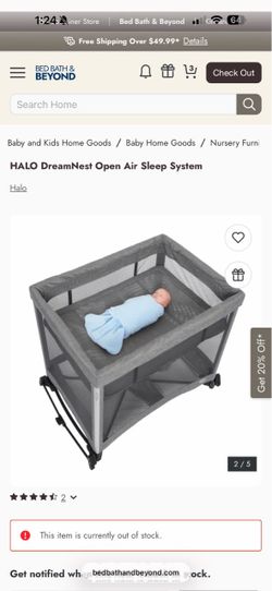 Halo pack and play. Dream nest sleep