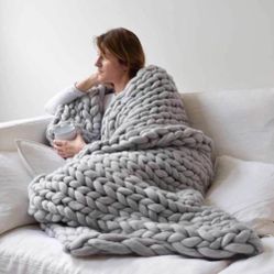 Handmade Chunky Knit Blankets