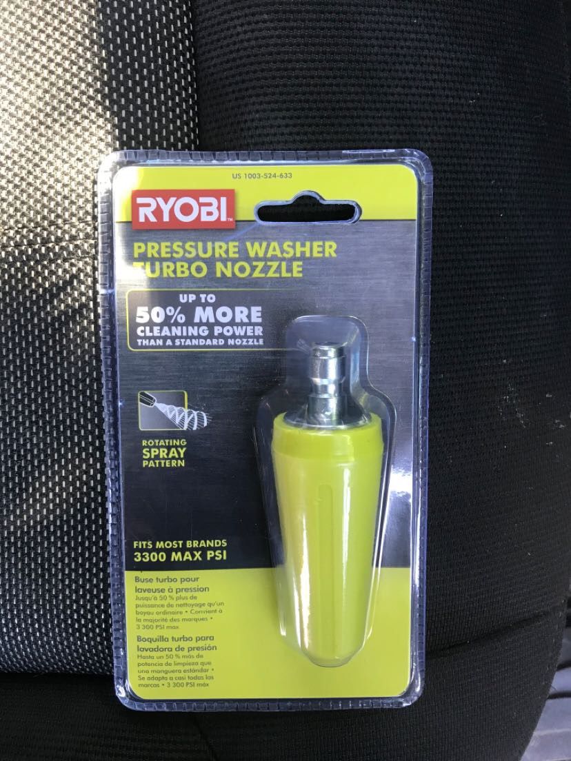 Ryobi pressure washer turbo nozzle