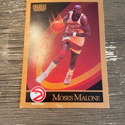 Moses Malone Hawks Card