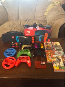 Nintendo Switch 32GB + 7 Games and extras $375OBO