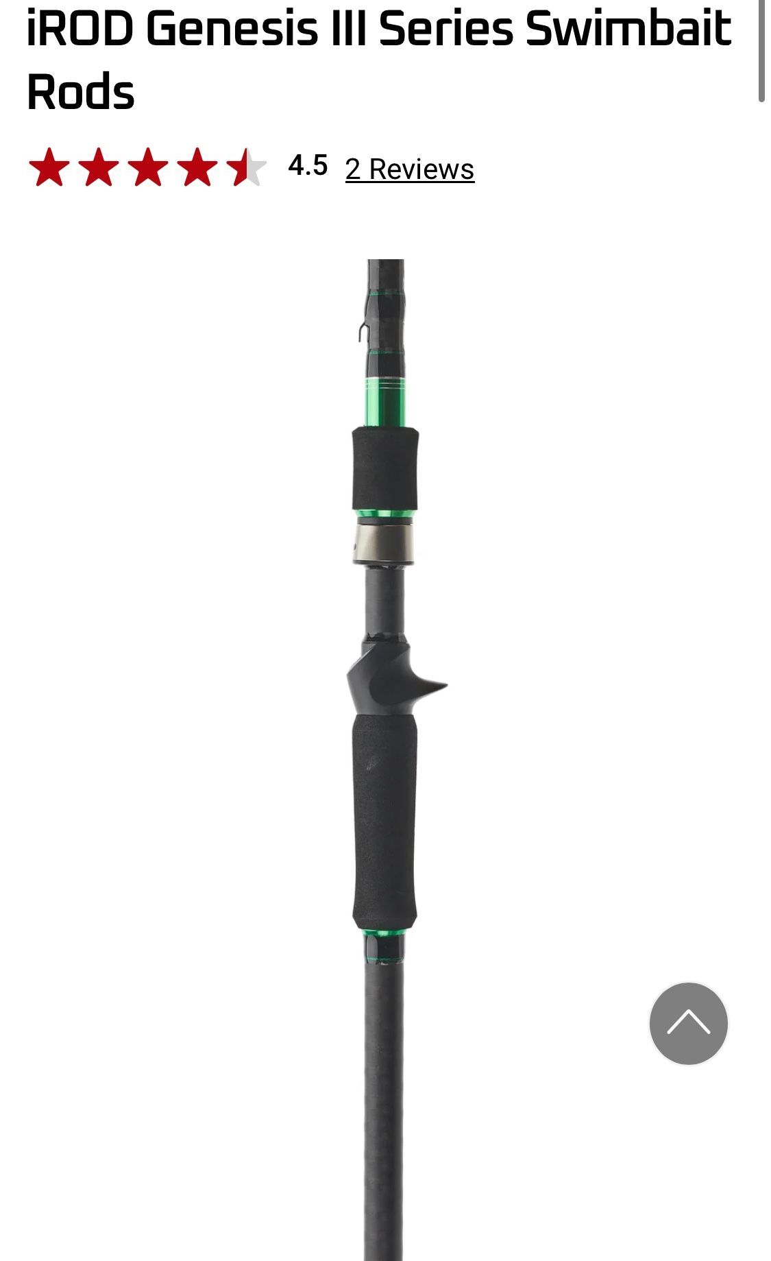 Curado k300 4.7/8ft Irod Genesis 3 Bailey’s Swim Bait Rod