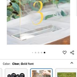 Table Numbers