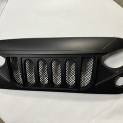 2018 to 2023 Jeep Wrangler JL Gladiator Black Grille Parrilla negra grill 