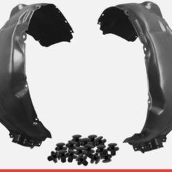 Front Left & Right Side Fender Liner Set w/ Clips For 2012-2014 Toyota Camry