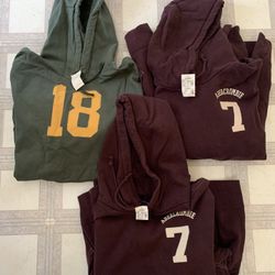3 Brand New Abercrombie Hoodies