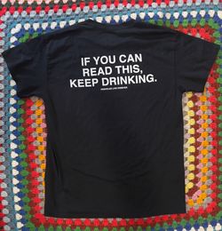 NEW Womens/Mens Medium Black T-Shirt “Keep Drinking”