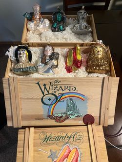 New , vintage , set of wizard of oz ornaments