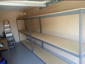 Industrial Warehouse Shelving 96 in W x 24 in D Boltless  Steel Rivet Rack Similar to Uline Better Than HomeDepot Lowes And Costco Delivery Available