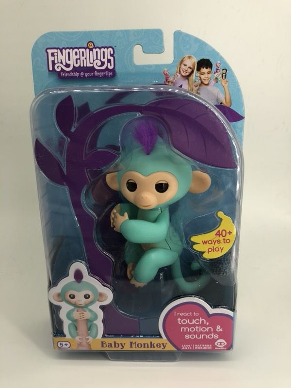 Fingerlings Teal Monkey Toy 100% Authentic from Target finger ling