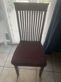 Wooden chairs with seat cover