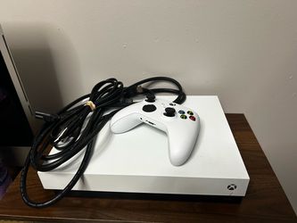 Microsoft Xbox One X 1TB Special Edition Robot White Console Bundle w/ Controller & Cables