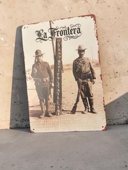 Border Patrol Metal Sign