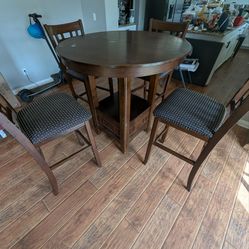 Tall dining room table & chairs