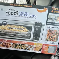 Ninja Foodi 6-in-1 Digital Air Fry, Large Toaster Oven, Flip-Away, SP080 