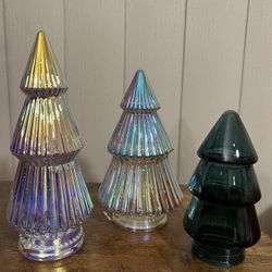 Glass Christmas Trees 