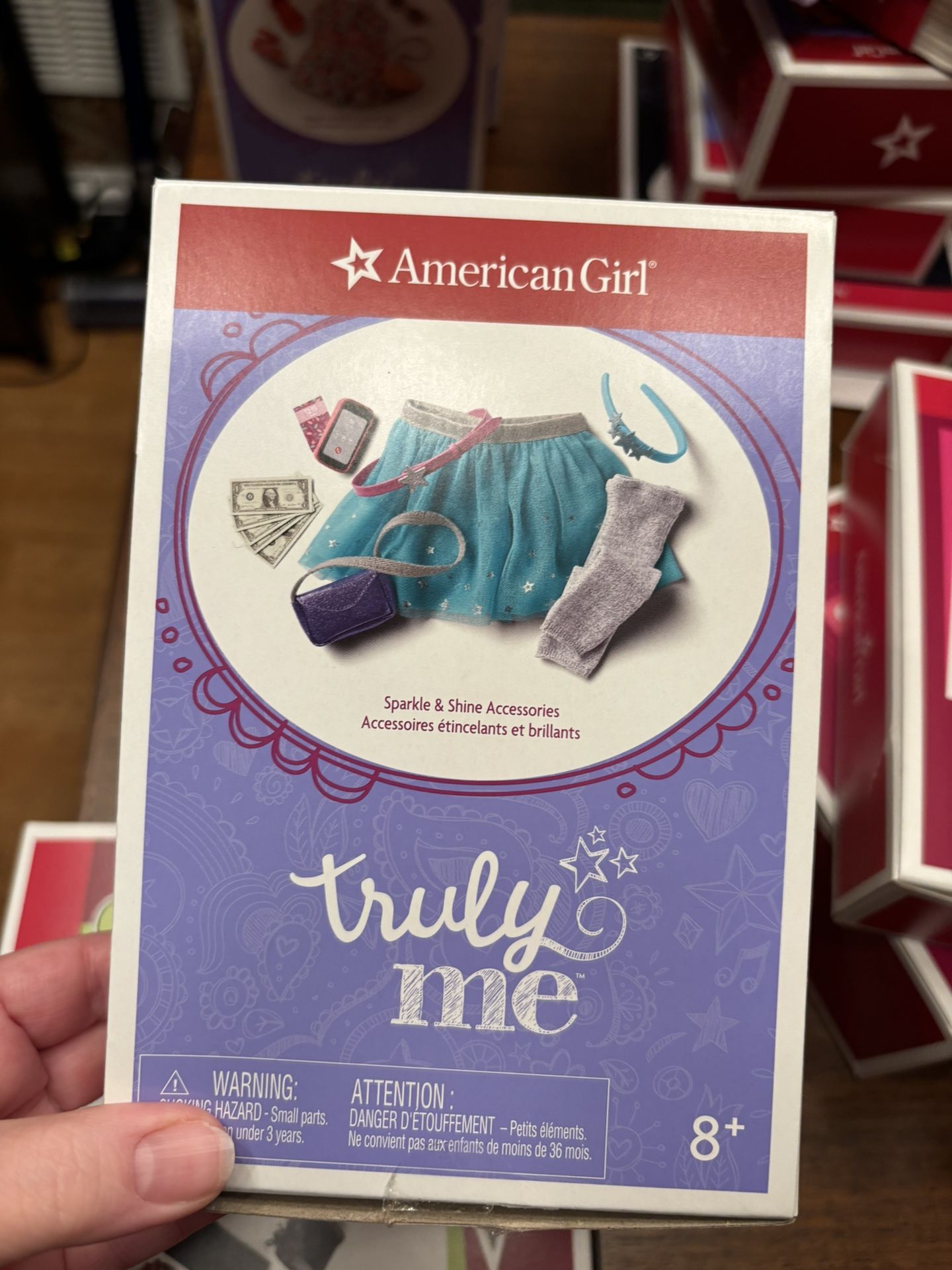 New American Girl Truly Need Sparkle And Shine Accessories. Complete Set.