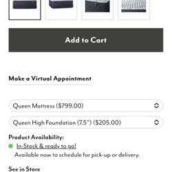 Jordan’s Furniture Queen Size Mattress Firm 