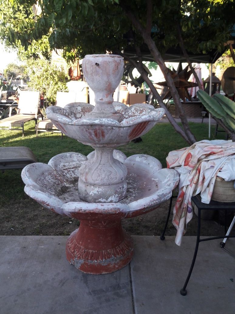 Concrete fountain