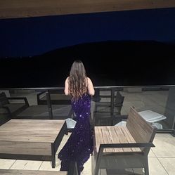 Dress Prom Purple 