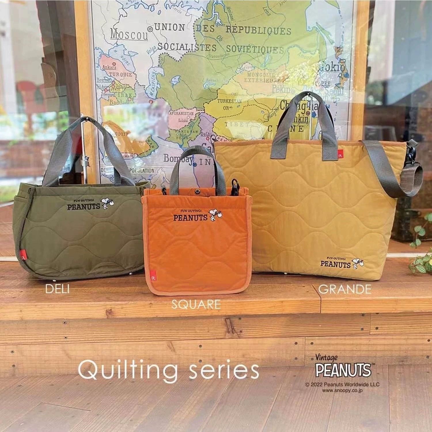 ROOTOTEx Peanuts Snoop Quilting Tote Bags