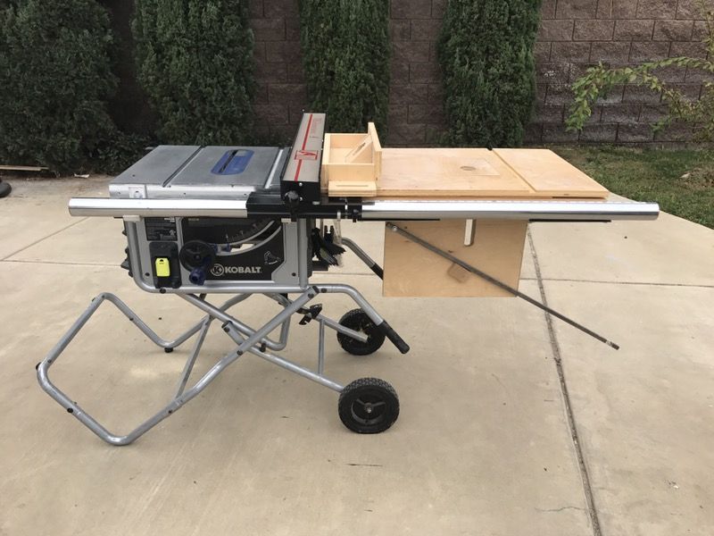 Kobalt table saw with Vega Pro 40 fence upgrade and built in custom router lift.