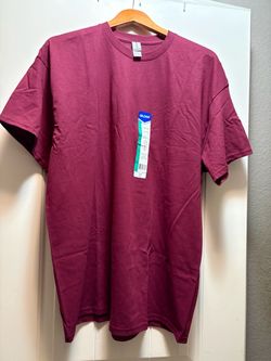 Gildan’s Men’s Maroon Cotton Short Sleeve Crew-Neck T-shirts