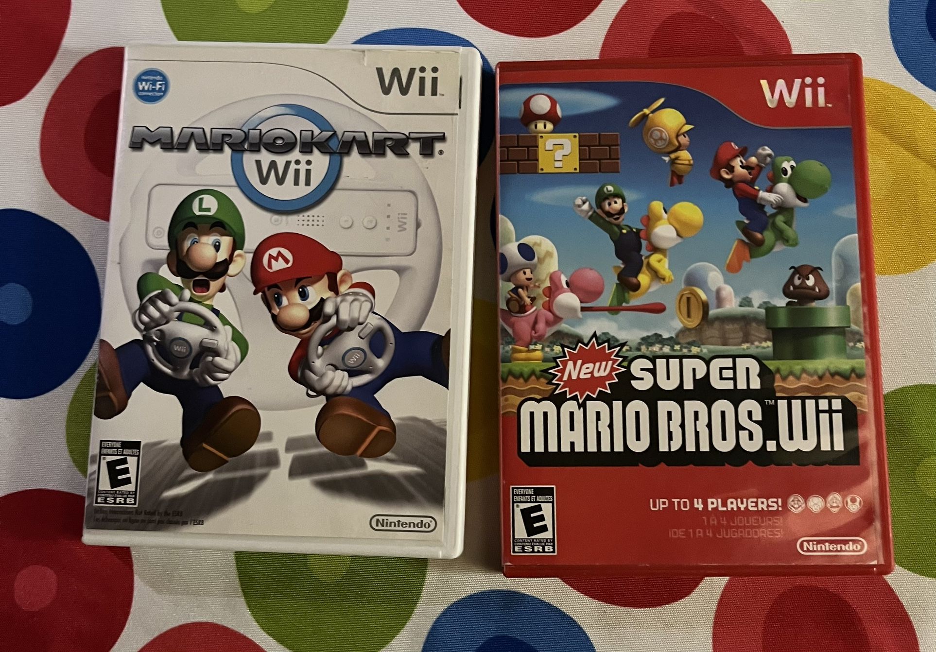 Mario Kart And Mario Bros Nintendo Wii