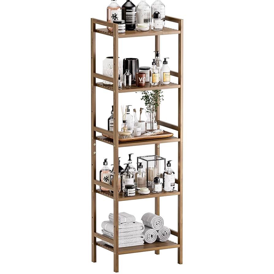 Bamboo Book Shelf 5 Tier