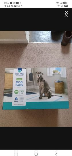 TOP PAW JUMBO DOG PADS (50) COUNT !