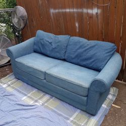 Couch- queen Bed . Very Light Weight Frame Made Of Styrofoam And Sponge.