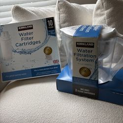 Kirkland signature Water Filtration System + Water filter cartridges