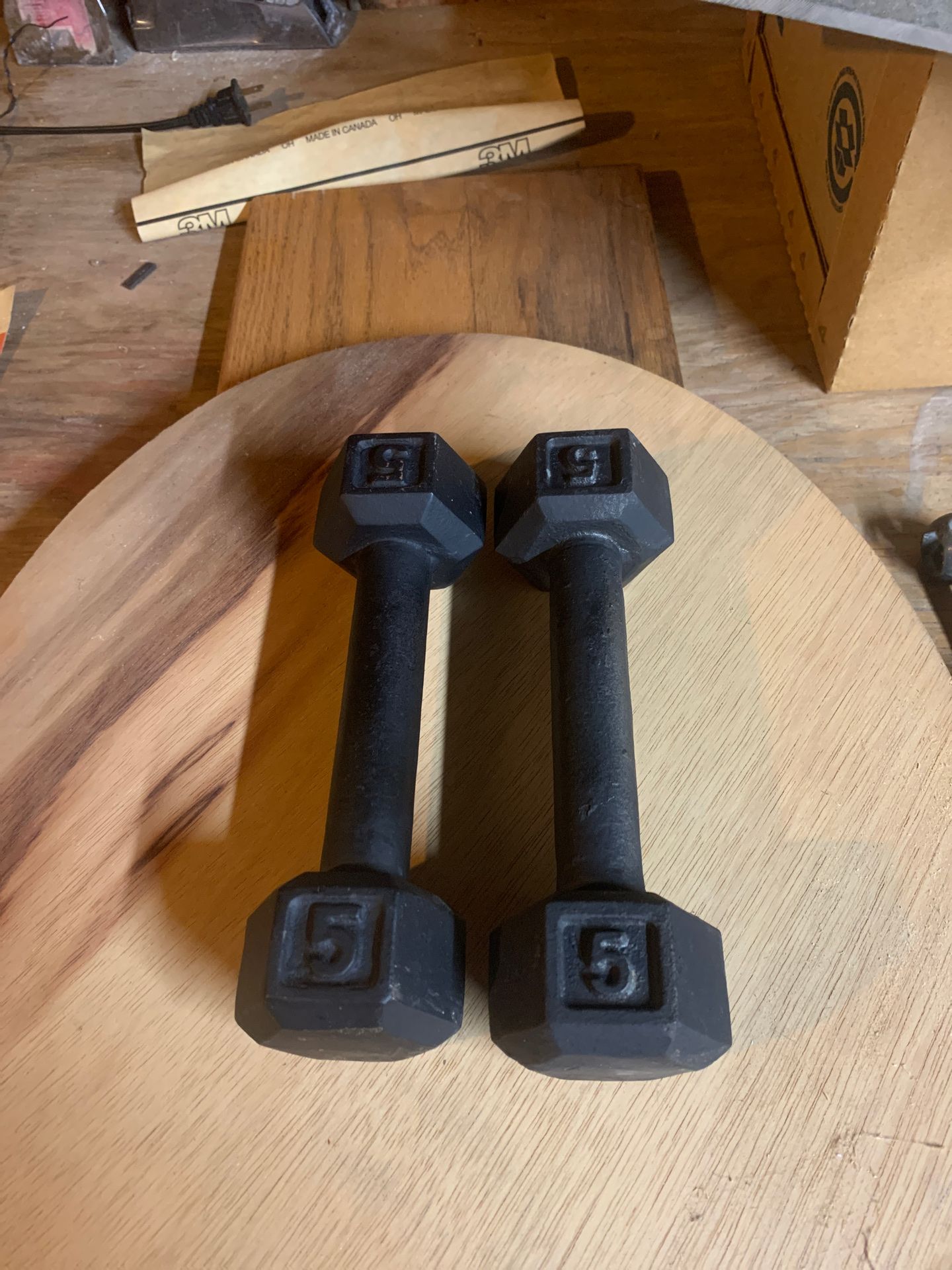 5lb. Hand weights (dumbbells)