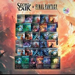Magic The Gathering Secret Lair Final Fantasy (English) w/ Guilded Lotus Promo Bundle