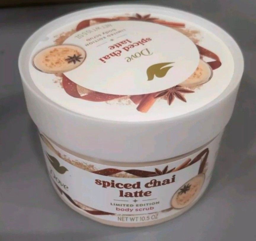 Dove Holiday Treats Body Scrub SPICED CHAI LATTE Limited Edition