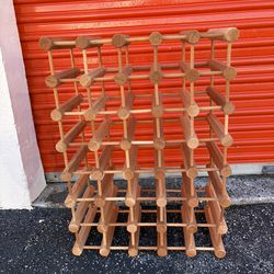 35 Bottle Wood Wine Rack