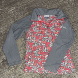 Girls 10/12 Columbia Half Zip Pullover 