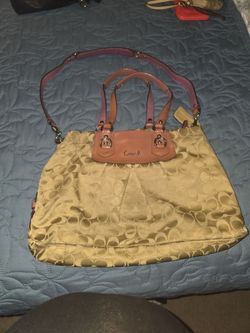 Coach beige bag
