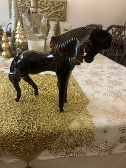 Vintage Glass Horse
