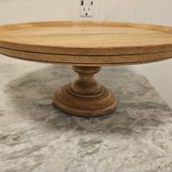 Rustic Wooden Cake Stand