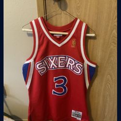 Official Iverson Mitchell And Ness Jersey (size small)