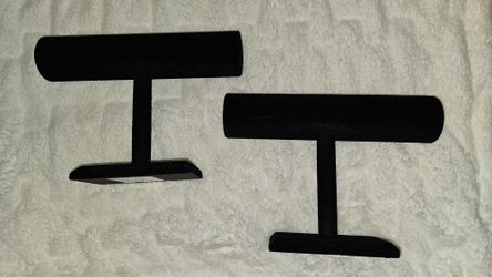 Velvet Jewelry Stands Set Of 2