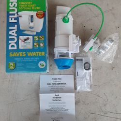 HydroRight Dual Flush Toilet Converter Kit (New Opened Box) L@@K!!!