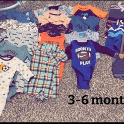 Boys Clothes 3-6 Months 